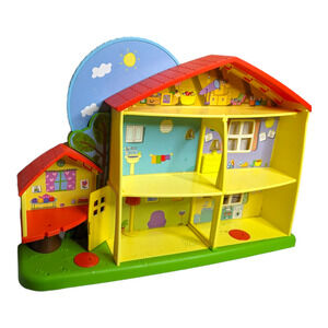 Peppa Pig Peppa's Playtime to Bedtime House Playset EUC